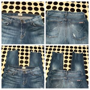 Hudson Leigh Boyfriend ankle jeans size 24
Inseam 22” stretch